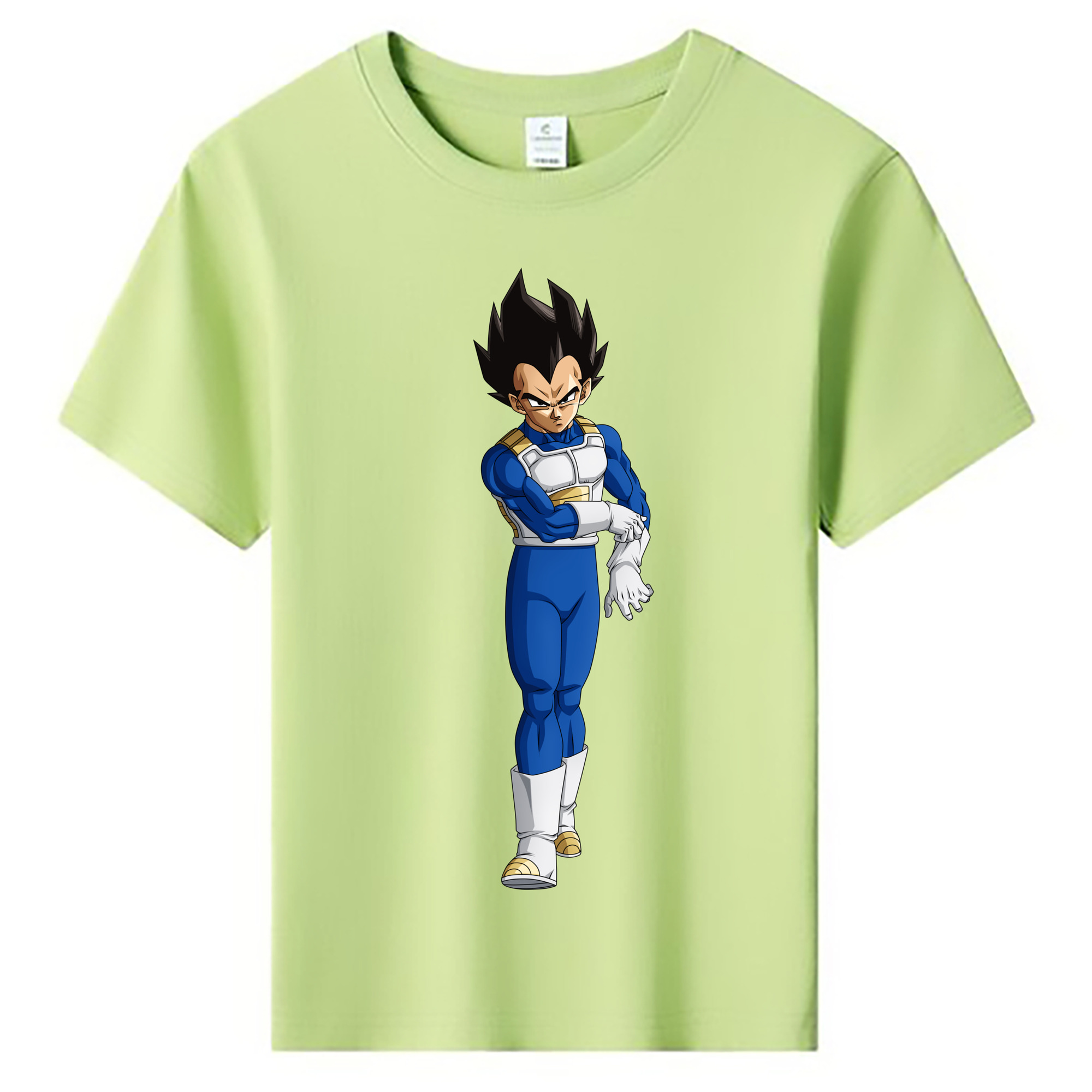 （画像用） ドラゴンボール ベジータ四世（Bejīta Yonsei）DRAGON BALL Vegeta IV 綿100％キッズTシャツ（フロントプリント）